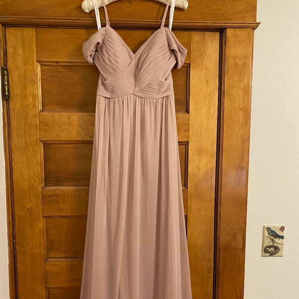 Azazie Dusty Rose Gown - Size 2